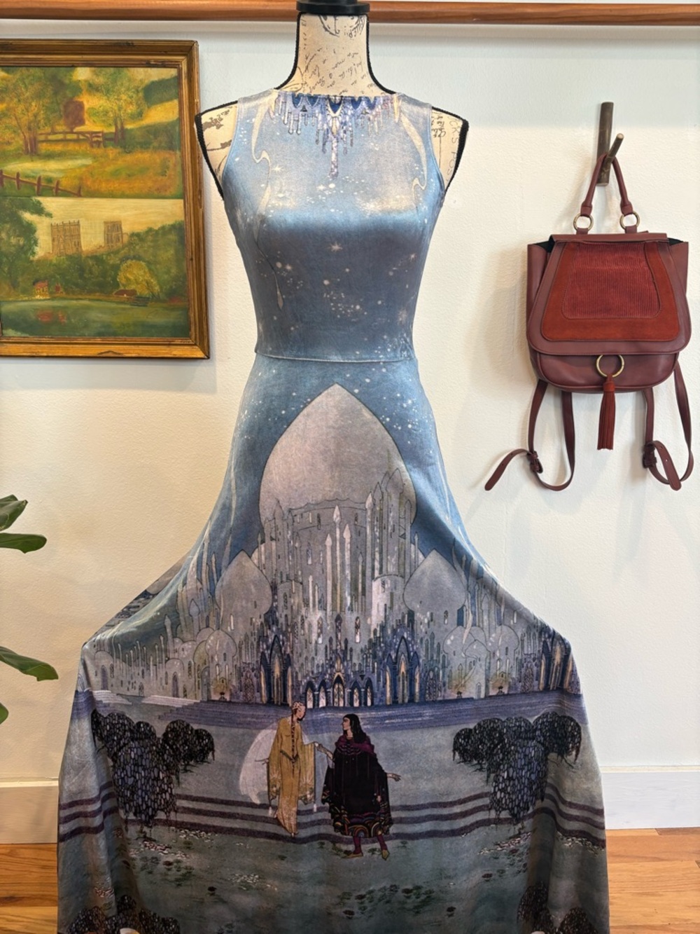 BlackMilk Side By Side Velvet Princess Maxi Dress Rare XS-4/6 Australian Made - Picture 4 of 8